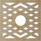 Ekena Millwork Chevron Wood Fretwork Pierced Ceiling Medallion, Birch, 24"OD x 6 1/4"ID x 3/8"T CMWP24X24X0375CHBI - alternate 3